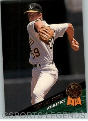 1993 Leaf #448 Todd Van Poppel - Image 1 of 2