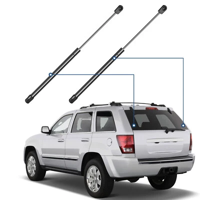 For 2006-2010 Jeep Commander Qty 2 Rear Glass Window Lift Supports Shocks Struts Foto 1 de 4