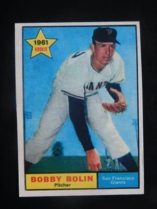 Tarjeta de béisbol Topps 1961 #449 de Bobby Bolin (EX-MT/NM) - Imagen 1 de 2