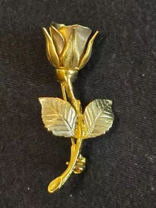 Vintage Giovanni Rose Gold Tone Brooch Pin With Box - Picture 1 of 11