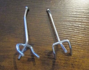 (248) New 2" Ball Tip Metal Pegboard Hooks & Rubber Backs To Hold In Place - Picture 1 of 4