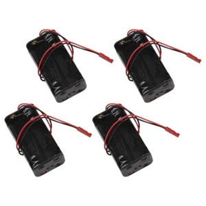 4er Pack 6V 4XAA Batterie Behälter Koffer Halter Pack Box JST Stecker Empfänger für 9784 - Bild 1 von 7