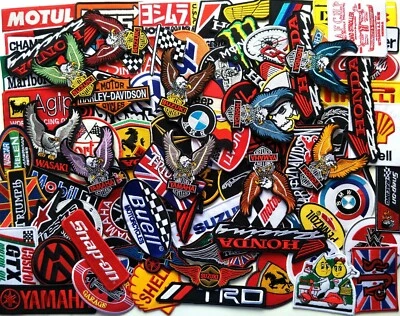 Wholesale 30 Moto GP Random Racing Auto Motorcycle Biker Sew Iron On Embroidered - Image 1 of 4