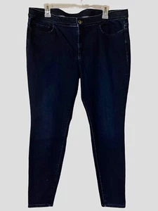 J Jill Denim Jeans Leggings Damen Größe 16 Blau 5 Taschen Skinny Dunkle Waschung Stretch - Bild 1 von 18