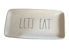 Rae Dunn 'Let's Eat' Serving Tray Plate Platter Artisan Collection by Magenta