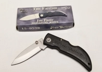THE FALCON 3" Closed Folding Knife - Frost Cutlery - Jim Frost Signature Knife - Image 1 of 3