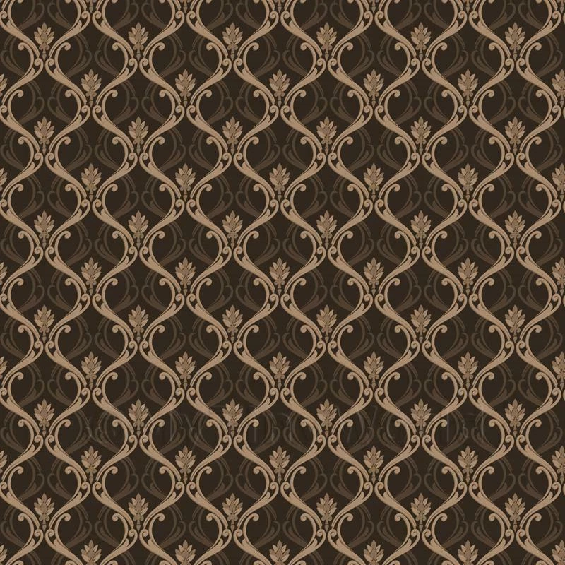 Miniatura per Casa Delle Bambole Marrone Classico Carta da Parati Design - Immagine 1 di 4