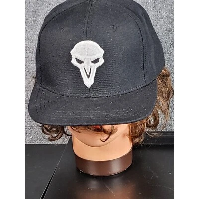 Gorra JINX Overwatch Reaper Snapback Logo Bordado Negra Ajustable Escuela Foto 1 de 4