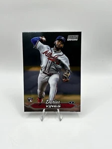 2024 Topps Stadium Club Chrome #95 Darius Vines Atlanta Braves Baseball RC - Picture 1 of 2