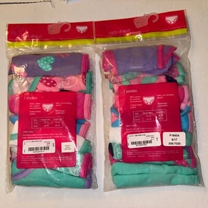 14 BRAGAS DE NIÑA - 2T / 3T - nuevas JC PENNEY OKIE DOKIE paquetes múltiples 2x7=14 - Imagen 1 de 8