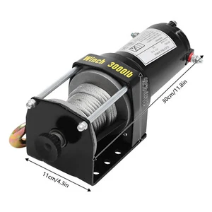 Electric Winch, 3000 Lbs Electric Winch Kit, Electric Winch With Wired Control - Picture 1 of 18
