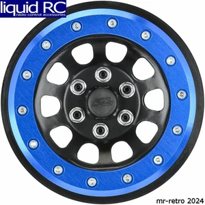 Pro-Line 283800 Steelies Blue/Black 2.9 Stamped Steel Dual Offset +2/+10 Wheels - Picture 1 of 1
