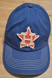 NEW Houston Astros '47 Brand MLB Blue Hat Baseball CLEAN UP Cap USA Flag Strap - Picture 1 of 4