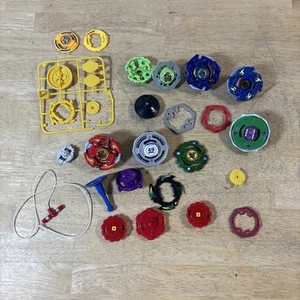 Electronic Beyblade Hasbro Lot Of 8  Plus Accessories - Picture 1 of 6