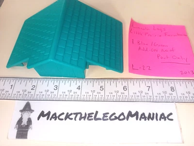 Lincoln Logs Little Prairie Granja Azul Verde Techo Complemento Solo Parte Foto 1 de 3