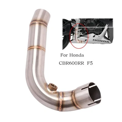 Tubo de acero de conexión de escape para motocicleta Honda CBR600RR F5 2007-2025 Foto 1 de 4