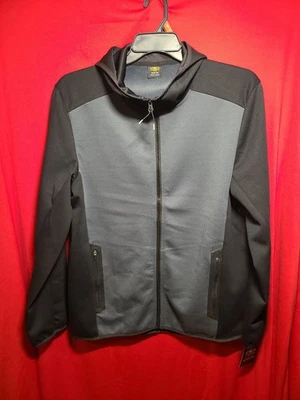 Black And Gray Athletic Works Lightweight Jacket With Hood Medium 38-40 - Image 1 of 4