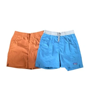 2 Pairs Patagonia Men’s Baggies Lights 6” Robin Brown, Still Blue Size: Small - Imagen 1 de 5