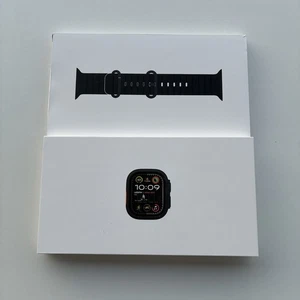 Apple Watch Ultra 2 49mm Titan Schwarz 100% Garantie + Ocean Band - Bild 1 von 13