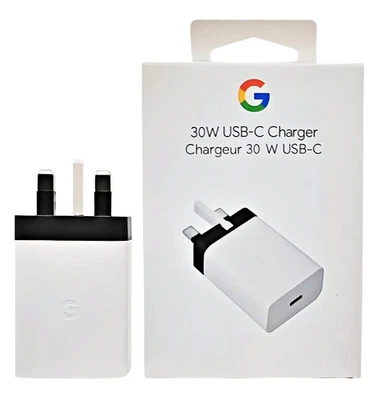 Official Genuine Google 30W PD Fast Charger USB-C Fits Pixel 8 7 6 5 + Cable Kit