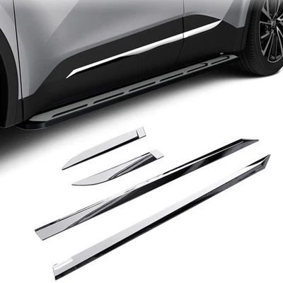 para Toyota C-HR CHR 2024-2026 Cromo Puerta Lateral Cuerpo Formas Carenado 4 Piezas - Imagen 1 de 4