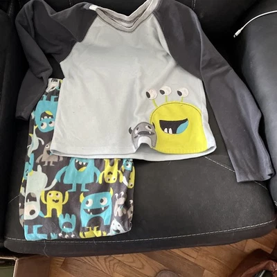 Early 2000s Kids Monster Inc Disney Pixar Carter Size 10 Boys Pajamas Set - Image 1 of 4