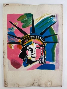 Peter Max COA Signed Painting Original Drawing Vintage - Picture 1 of 3