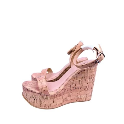 NEW Charlotte Russe Size 7 Cork Platform Wedge Summer Sandals Comfortable - Image 1 of 4