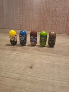 Mighty Beanz Teenage Mutant Ninja Turtles Beans lot Of 5! Rare April, Hun, - Picture 1 of 10