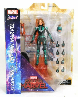 Brie Larson Capitan Marvel Starforce Uniform Vers. Action Figure Diamond Select - Immagine 1 di 4