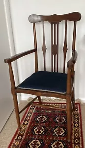 More details for edwardian mahogony patterned back chair