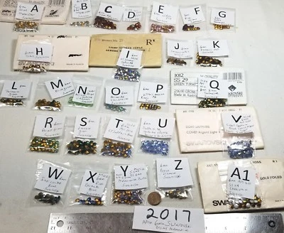Lote de reparación de joyas de colección de 6 mm de cristal de Swarovski con estrás en punta trasera 2017 Foto 1 de 3