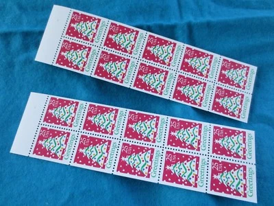 DOC Scott #2515 CHRISTMAS TREE 25c Pane of 10 MNH OG VF/XF - Image 1 of 3