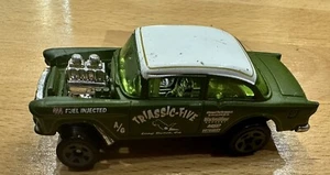 Hot Wheels Green ‘55 Chevy Gasser Custom Real Rider - Picture 1 of 6