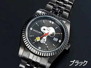SNOOPY World Limited Edition Watch Black Charming Eye Japan Exclusive New - Picture 1 of 2