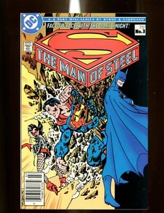 MAN OF STEEL 3 (9.4) NEWSSTAND 1ST MAGPIE DC (B031) - Picture 1 of 2