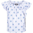 Trespass Girls All Over Floral Print T-Shirt with Elasticated Neckline Tenderly