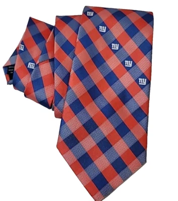 Corbata para hombre New York Giants con licencia NFL fútbol americano deportes corbata roja/azul Foto 1 de 4