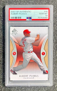 2007 SP Authentic Albert Pujols #46 St. Louis Cardinals (3x MVP) PSA 10 GEM MT