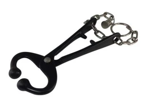Bull Cow Nose Lead 7.5" and Chain 13" Show Cattle Steel Farm Ranch Veterinary - Picture 1 of 1