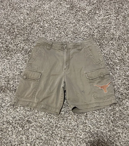 Texas Longhorns Shorts Mens 32 Khaki Columbia PFG  Cargo University Of Texas UT Cover