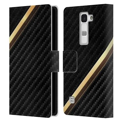OFFICIAL ALYN SPILLER CARBON FIBER LEATHER BOOK WALLET CASE FOR LG PHONES 2 - Image 1 of 4