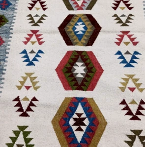 4x6 Ft HandWoven Afgan Wool Kilim Rug Colourful, Kilim Living Area Rug Antique - Picture 1 of 11