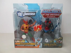 MOTU vs DC CLASSICS MASTERS OF THE UNIVERSE STRATOS & HAWKMAN 2 PACK NEU MATTEL - Bild 1 von 10