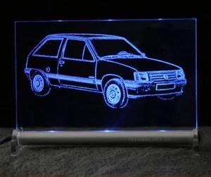 Opel Corsa A - Grabado coche en placa luminosa LED - Imagen 1 de 1