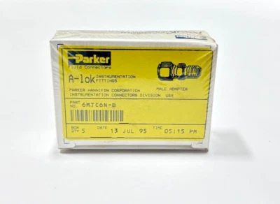 (5) 6MTC6N-B Parker Brass 3/8" MPT x 3/8" A-Lok Double Ferrule Thermocouple - Image 1 of 4