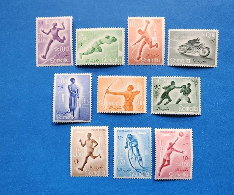 Somalia Stamps, Scott 221-227, C54-C56 Complete Set MNH Cover