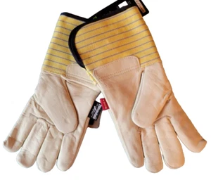 Bob Dale Lined Full Grain Leather Work Gloves Thinsulate, Garden Ladies Fit -NEW - Picture 1 of 2
