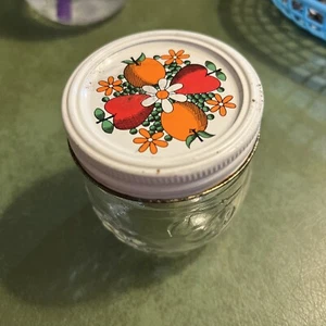 vintage Kerr canning glass jar with lid half pint - Picture 1 of 4