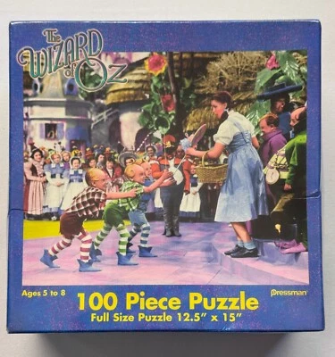 THE WIZARD OF OZ 100 Piece JigsawPuzzle Pressman 2002, New in shrink-wrapped box - Image 1 of 4